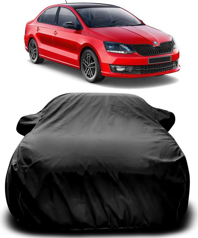 ARN Car Cover For Skoda New Rapid (With Mirror Pockets)  (Black)