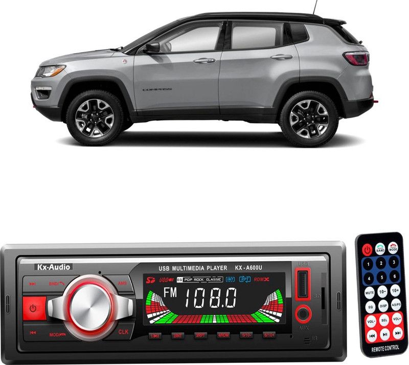 JBRIDERZ KX-A600U BLUETOOTH/USB/SD/AUX/FM/MP3 with Phone Caller Id Receiver E 221 Car Stereo  (Single Din)