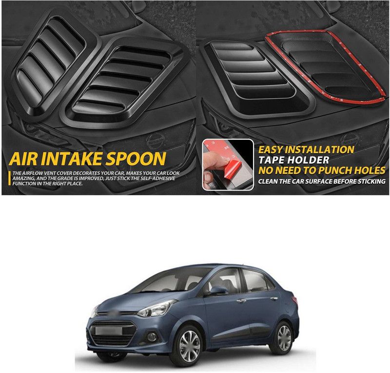 XZRTZ Car Side Air Flow Vent Fender Cover Intake Grille Sticker Universal 99 Car Beading Roll For Bumper  (13 m)