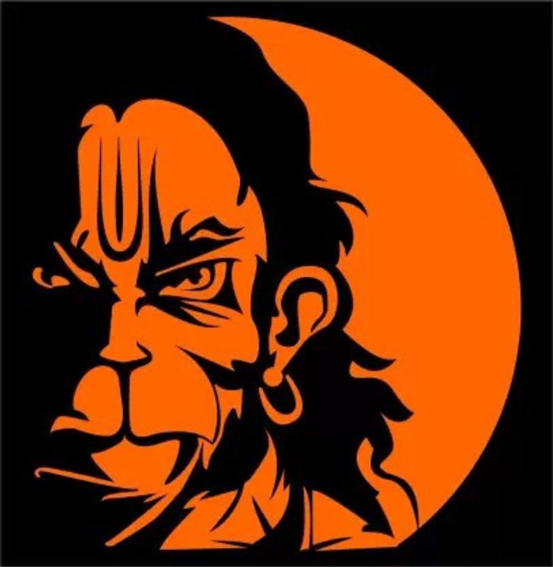 INDIAN RACER Sticker & Decal for Car & Bike  (Black, Orange)