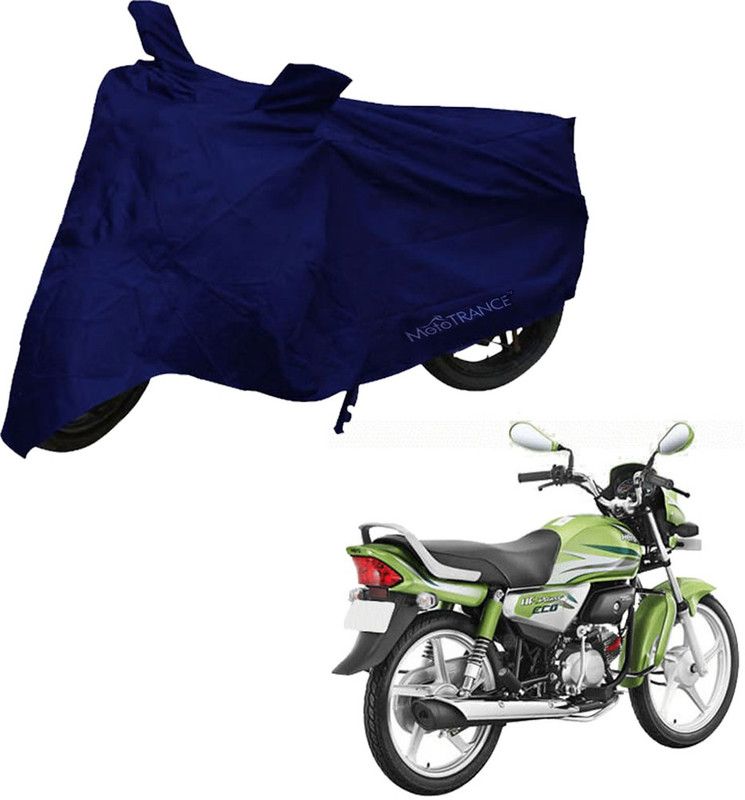 MOTOTRANCE Two Wheeler Cover for Hero  (HF Deluxe, Blue)