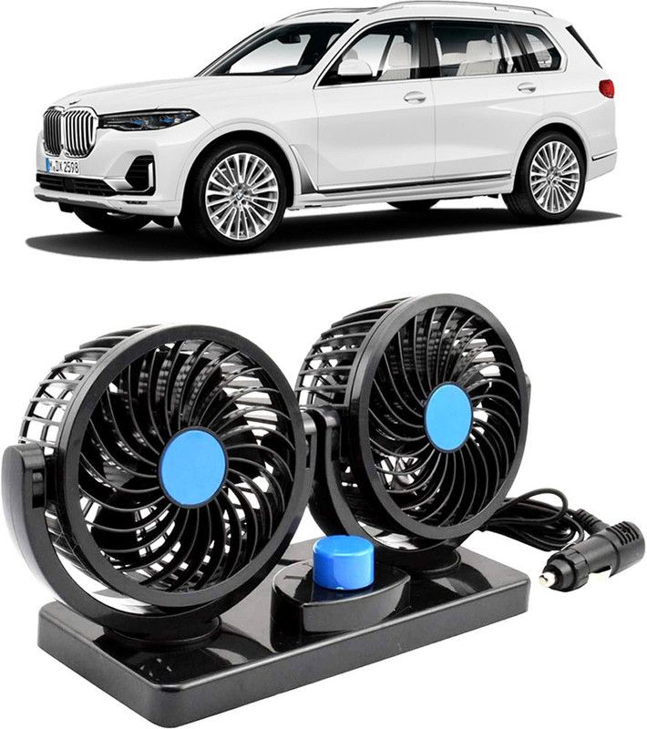 Amulite Car Fan 12V 360 Head 2 Speed Quiet Strong for All Auto Vehicles-Evl-607 Car Interior Fan  (12 V)