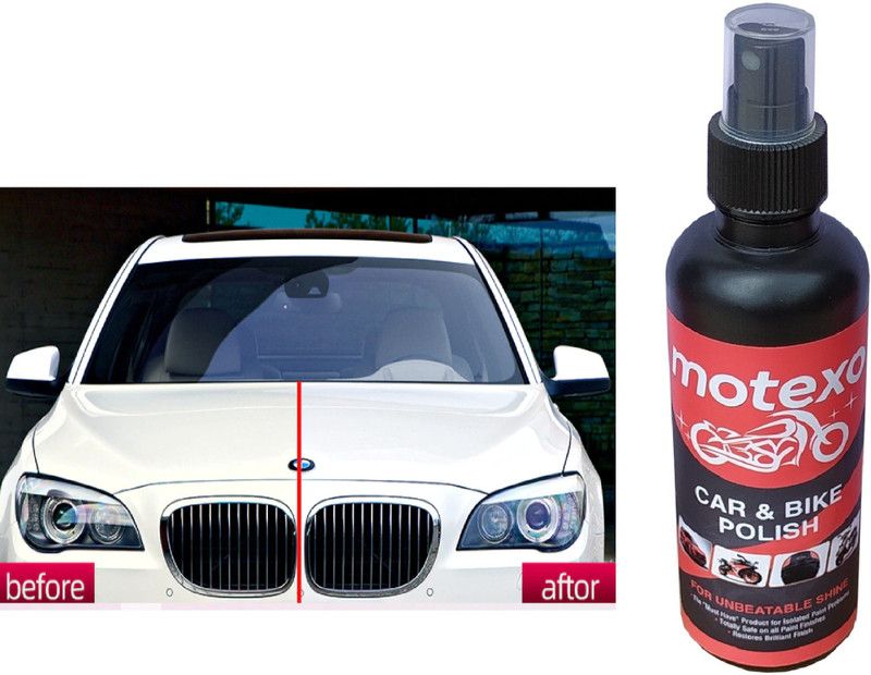 MOTEXO Liquid Car Polish for Windscreen, Leather, Metal Parts, Headlight, Exterior, Chrome Accent, Dashboard, Bumper  (200 ml, Pack of 1)