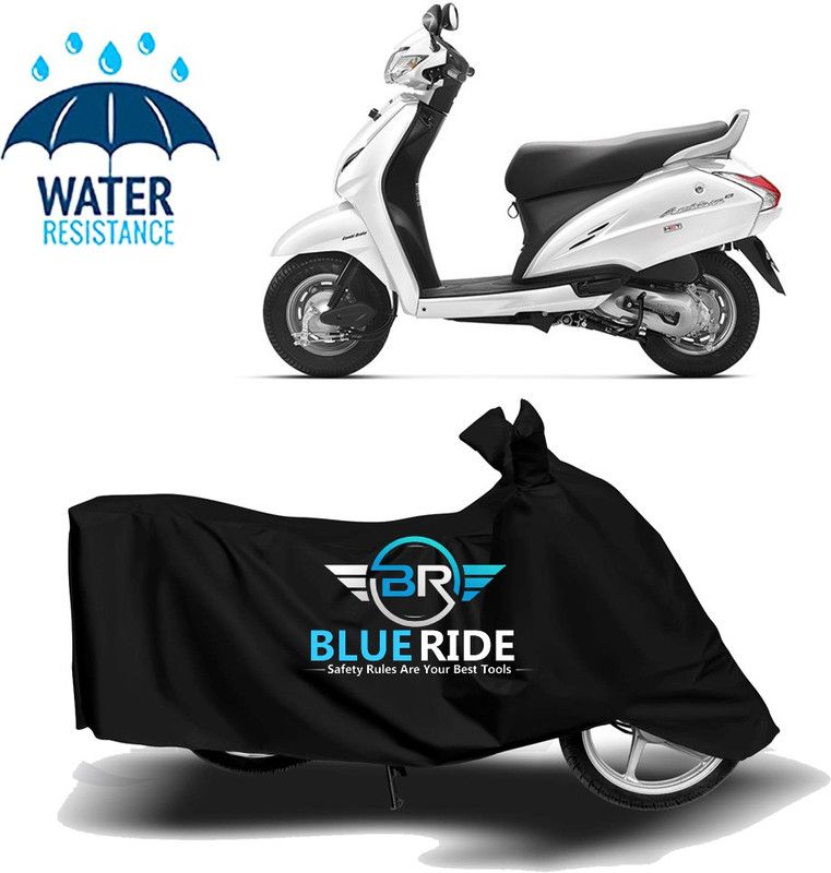 BLUERIDE Two Wheeler Cover for Honda  (Activa 3G, Black)