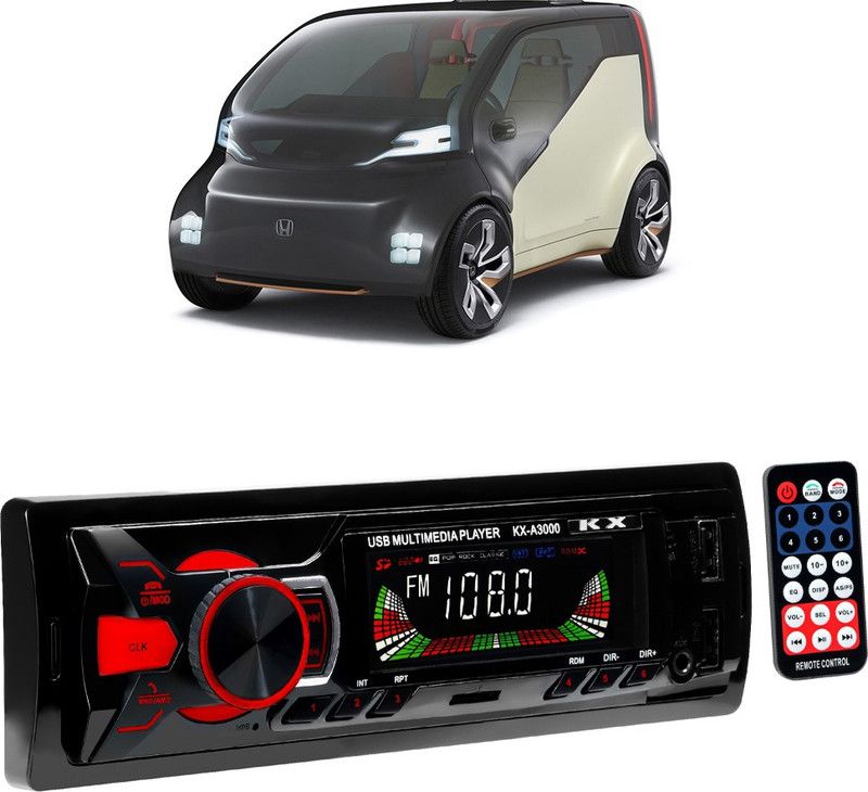 JBRIDERZ Boom Master A3000 with AUX/Bluetooth/USB/ MP3 B163 Car Stereo  (Single Din)