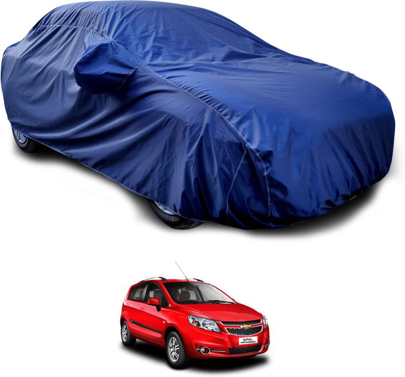 GOSHIV-car and bike accessories Car Cover For Chevrolet Sail Hatchback (With Mirror Pockets)  (Blue)