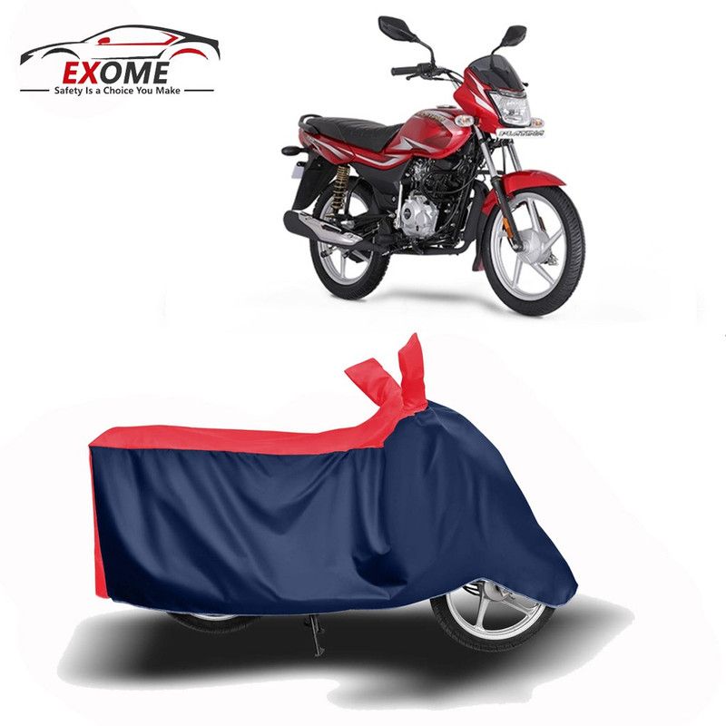 EXOME Two Wheeler Cover for Bajaj  (Platina, Red, Blue)