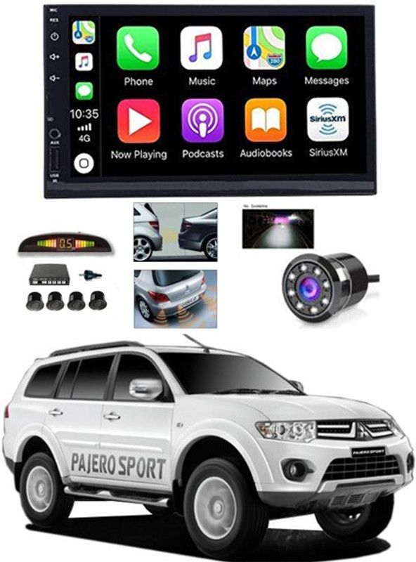 RKPSP 7 INCH Full Double Din Car Screen Stereo Media Player Audio Video Touch Screen Stereo Full HD with MP3/MP4/MP5/USB/FM Player/WiFi/Bluetooth & Mirror Link with Back Rear Camera & Black Sensor For Pajero Car Stereo  (Double Din)