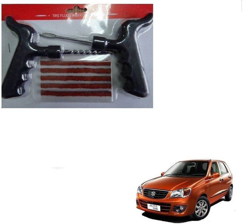 AuTO ADDiCT Car Tool Safety With 5 Strip Tubeless Tyre Puncture Repair Kit For Maruti Suzuki Alto K10 Tubeless Tyre Puncture Repair Kit