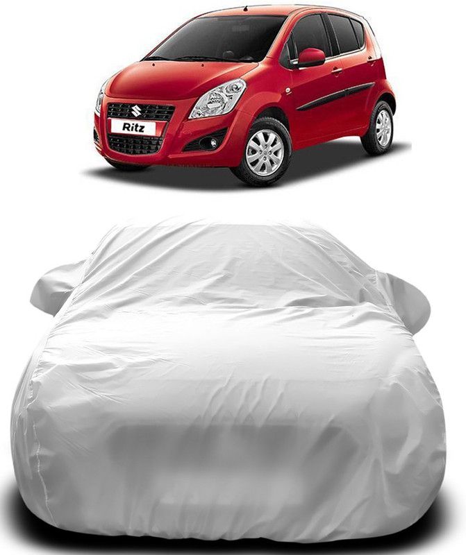 Gavya Car Cover For Maruti Suzuki Ritz (With Mirror Pockets)  (Silver)