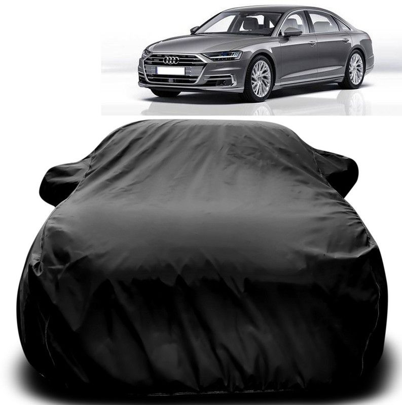 Purpleheart Car Cover For Audi New A8 L (With Mirror Pockets)  (Black)