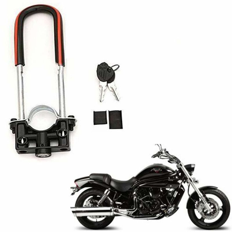 autoformonix U-Type Bike Front Shocker Lock Anti Theft Wheel Lock for Aquila Pro 650 U Lock  (Black)