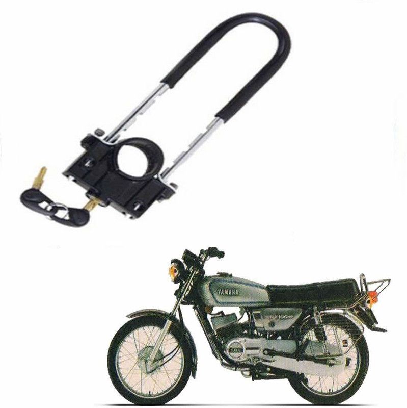 AS TRADERS U-Type Bike Anti Theft Front Shocker Lock Wheel Lock for R15 V3 Wheel Lock  (Black)