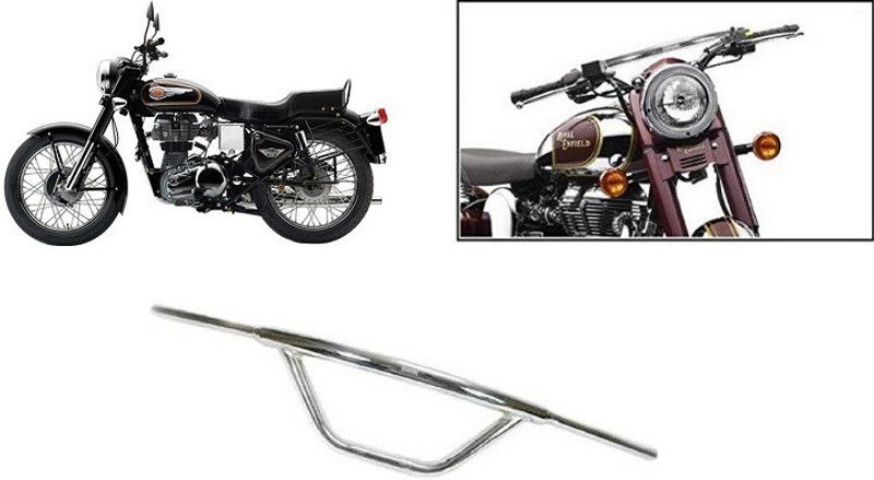 victrix O SHAPE HANDLE CHROME V-34 Handle Bar  (Silver)