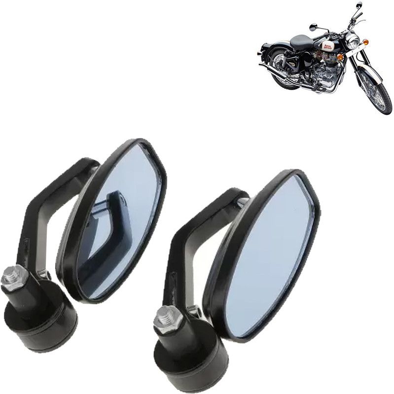 DvineAutoFashionZ Manual Rear View Mirror For Royal Enfield Classic 500  (Right, Left)