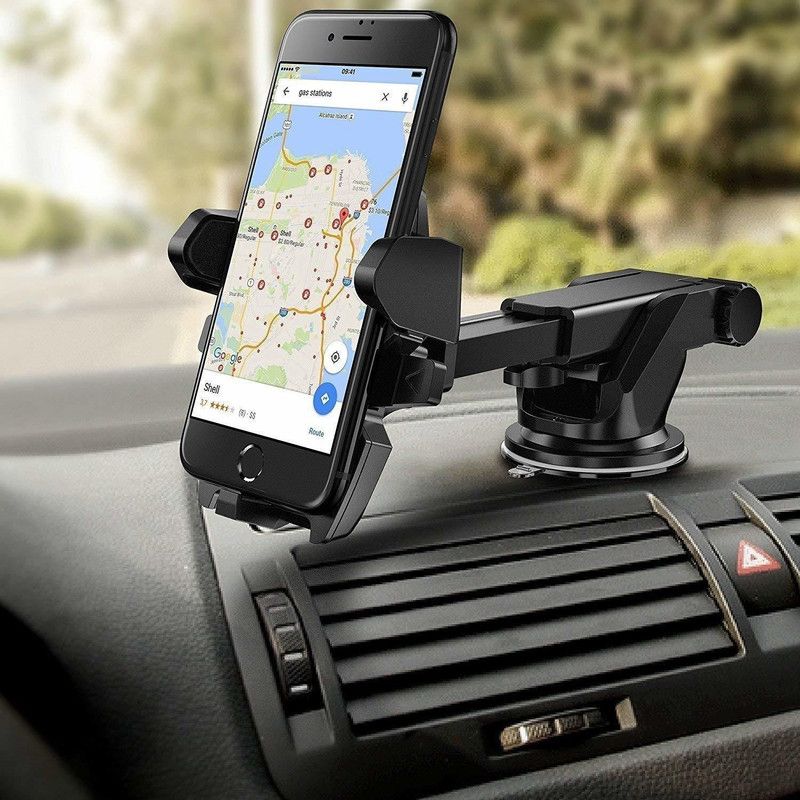 XORDUX Car Mobile Holder for Dashboard, Steering  (Black)