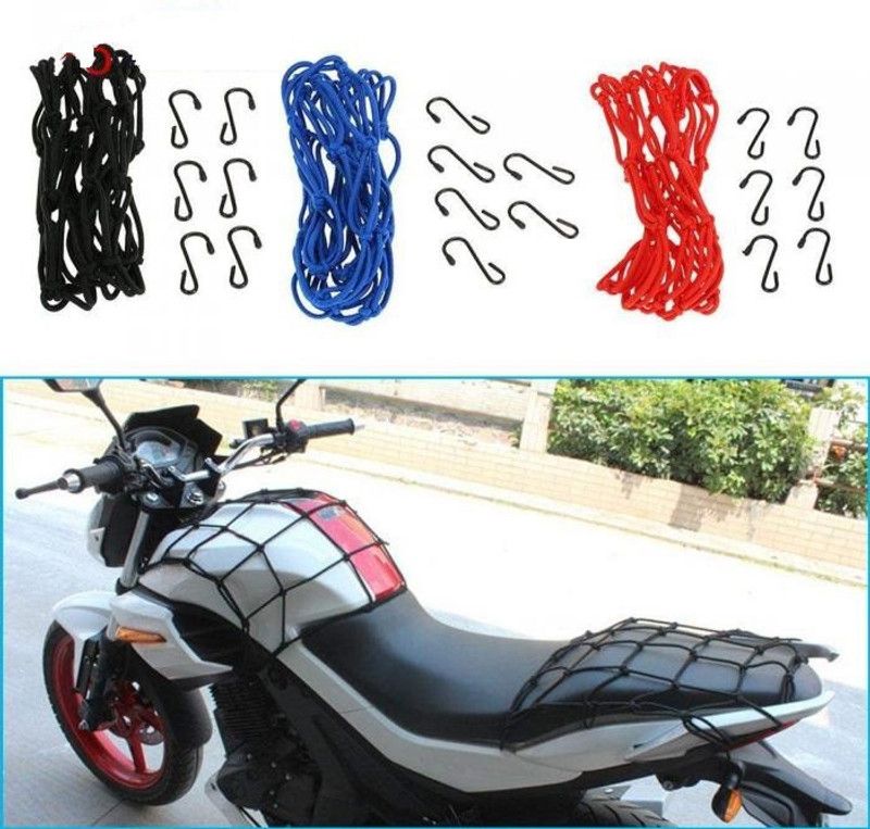 BLP Luggage Box Black, Red, Blue Rubber Motorbike Saddlebag