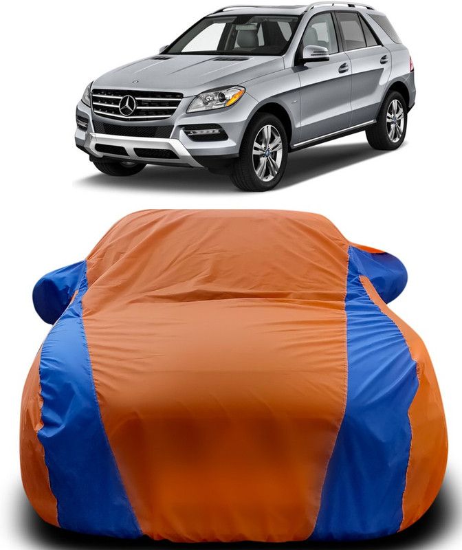 MoTRoX Car Cover For Mercedes Benz ML350 (With Mirror Pockets)  (Orange, Blue)