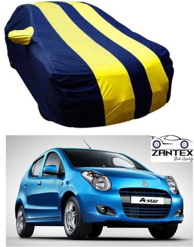 ZANTEX Car Cover For Maruti Suzuki A-Star (With Mirror Pockets)  (Blue, Yellow)