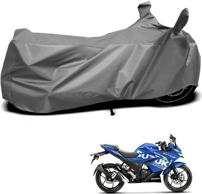 APNEK Waterproof Two Wheeler Cover for Suzuki  (Gixxer SF, Grey)