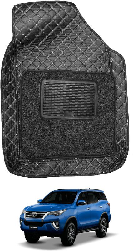 Auto Hub Leatherite 7D Mat For Toyota New Fortuner  (Black)