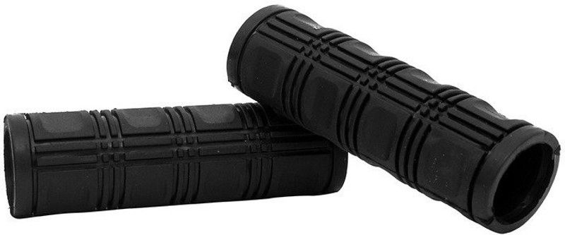 Amazers Choice Bike Comfort Riding Grip Cover Black Handle Bar Grip For Universal For Bike Universal For Bike  (Pack of 2)