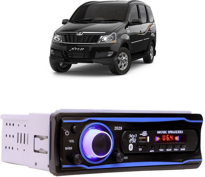 Bluedrum Blue Stereo-999 BLUETOOTH/USB/SD/AUX/FM/MP3 (BLUE & Black)-293 Car Stereo  (Single Din)