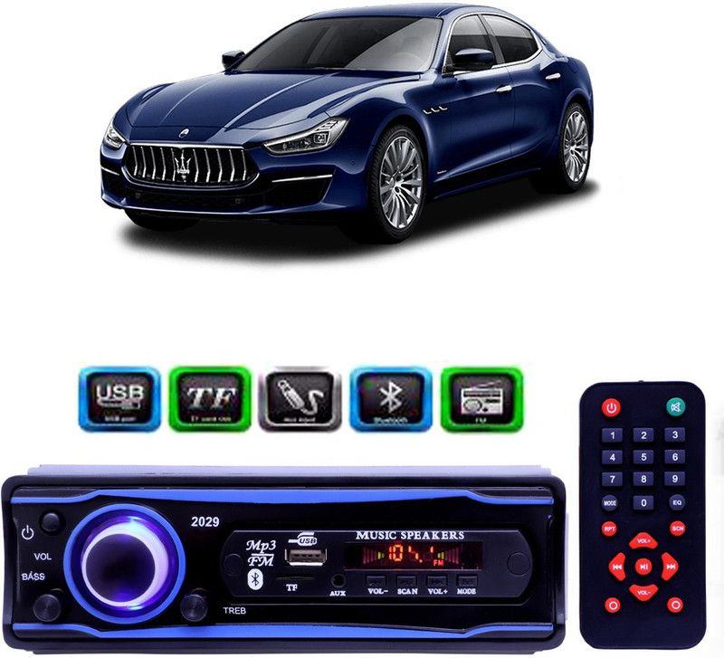 Genipap STEREO-999 BLUETOOTH/USB/SD/AUX/FM/MP3 (BLUE & Black)-358 Car Stereo  (Single Din)
