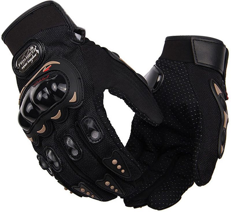 DvineAutoFashionZ Full Finger Gloves For Riders,Bikers Black-N7454K44 Riding Gloves  (Black)
