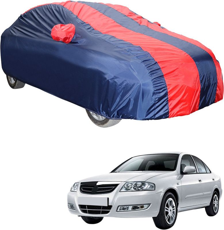 AutoFurnish Car Cover For Renault Scala (With Mirror Pockets)  (Red, Blue)