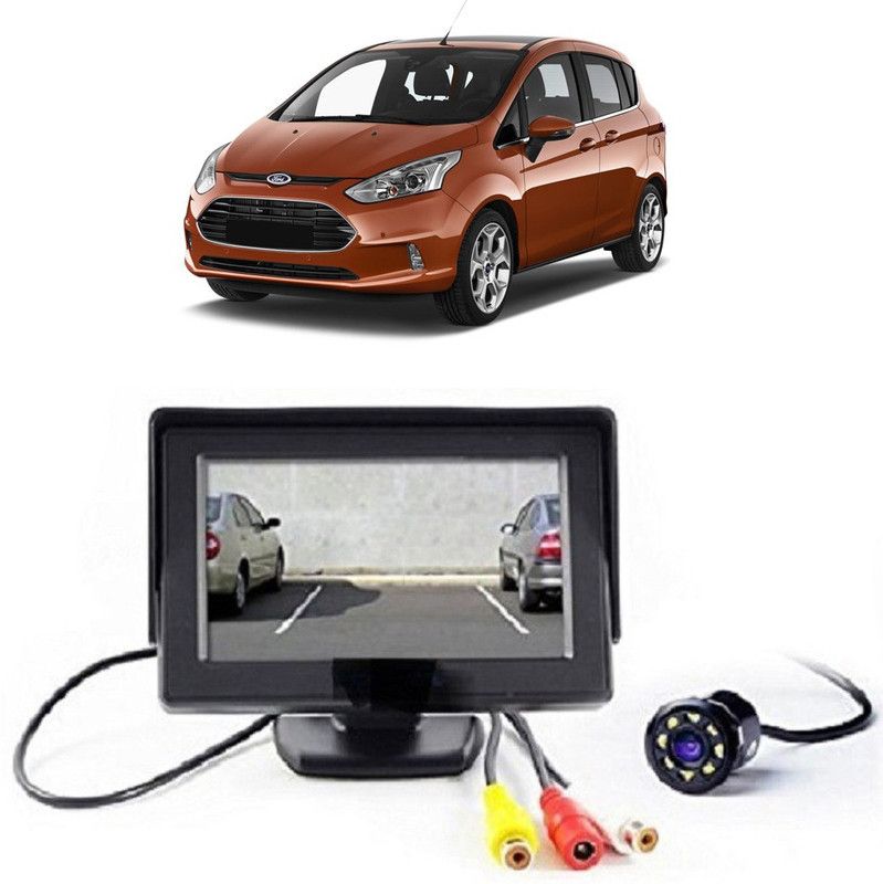 Enfield Works Parking Assistance Monitor With 8 Led Night Vision Car Reverse Camera Combo-S59 Vehicle Camera System