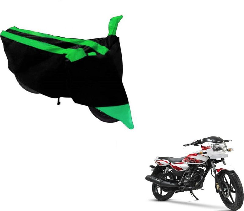 MOCKHE Two Wheeler Cover for TVS  (Phoenix 125, Black, Green)