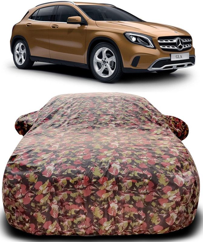 Genipap Car Cover For Mercedes Benz 2020 GLA (With Mirror Pockets)  (Green, Red)
