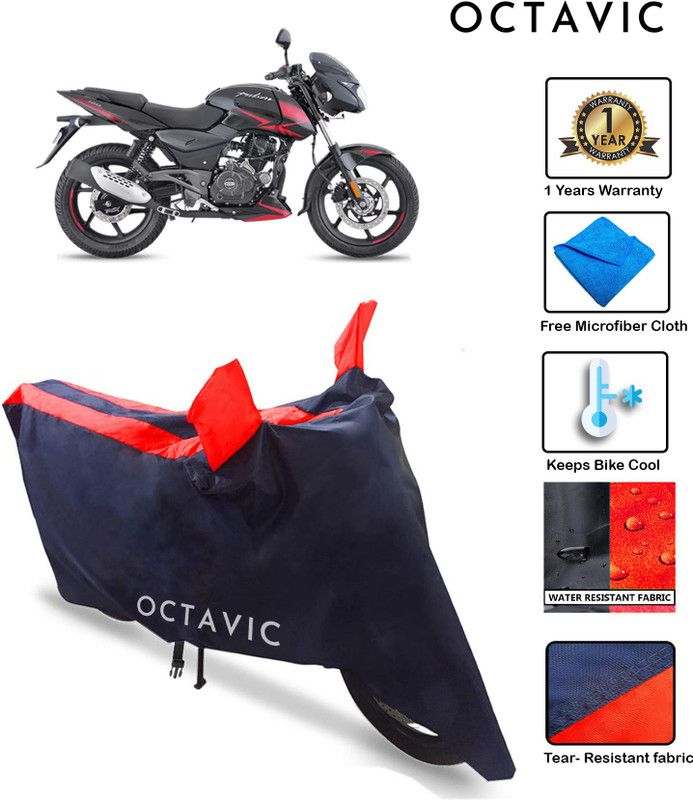 octavic Waterproof Two Wheeler Cover for Bajaj  (Pulsar 180, Red)