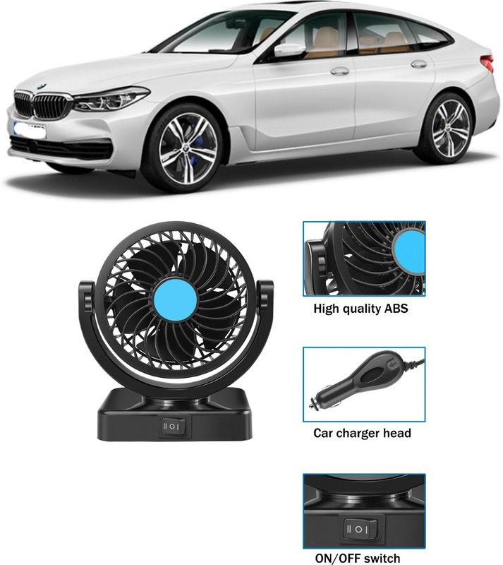 Enfield Works Cooling Car Fan 360 Degree Rotatable For vehicle-Y_045 Car Interior Fan  (12 V)
