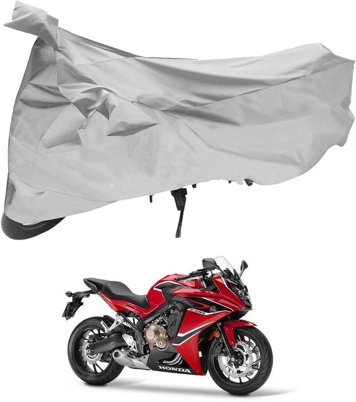 TGP GROUP Waterproof Two Wheeler Cover for Honda  (CBR 650F, Silver)