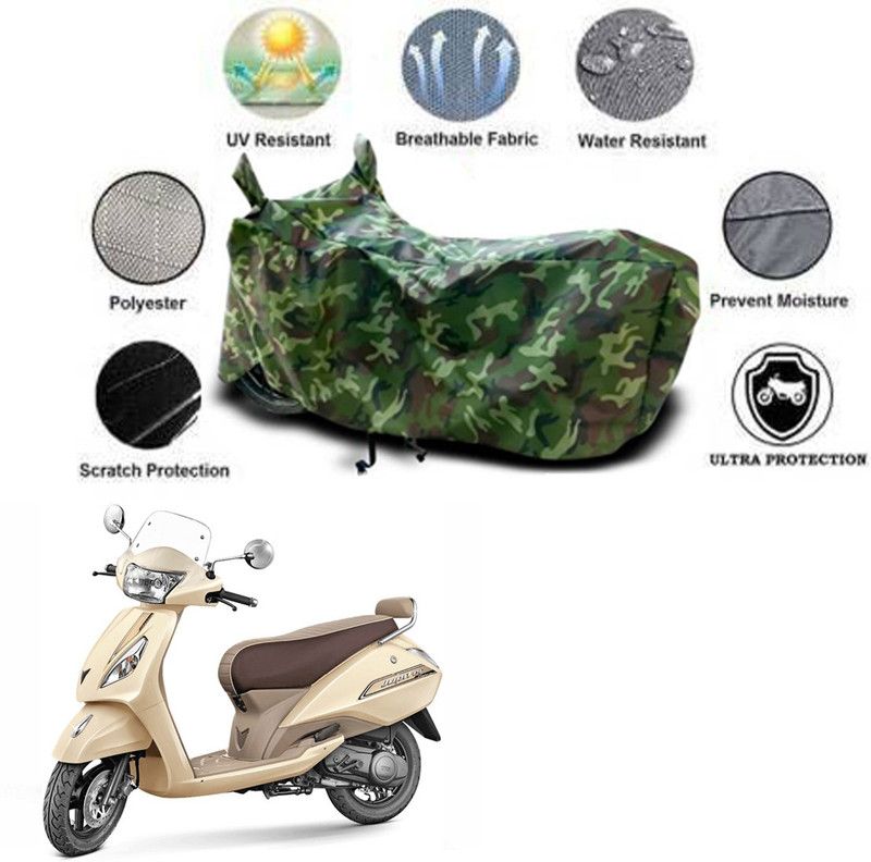 RONISH Waterproof Two Wheeler Cover for TVS  (Multicolor)