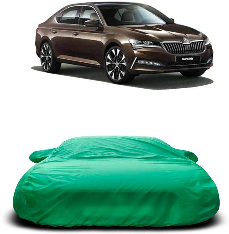 Ascension Car Cover For Skoda Superb (With Mirror Pockets)  (Green)