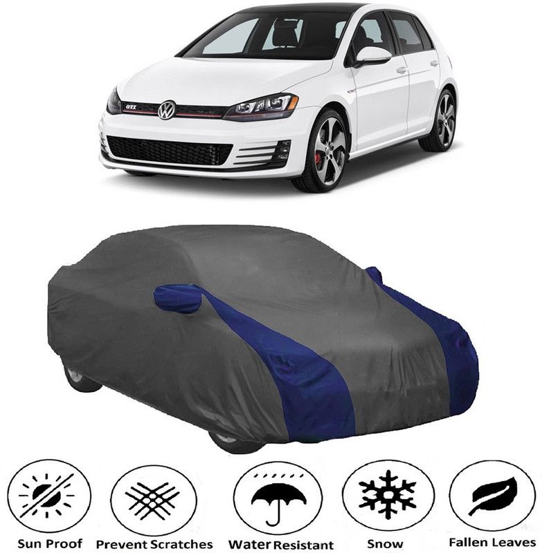 AUTOGARH Car Cover For Volkswagen GTI (With Mirror Pockets)  (Grey, Blue)