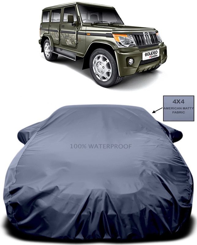 AUTOGARH Car Cover For Mahindra Bolero Facelift (With Mirror Pockets)  (Grey)