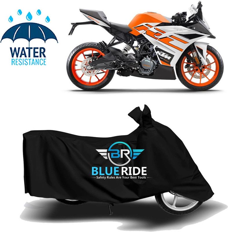 BLUERIDE Two Wheeler Cover for KTM  (RC 125, Black)