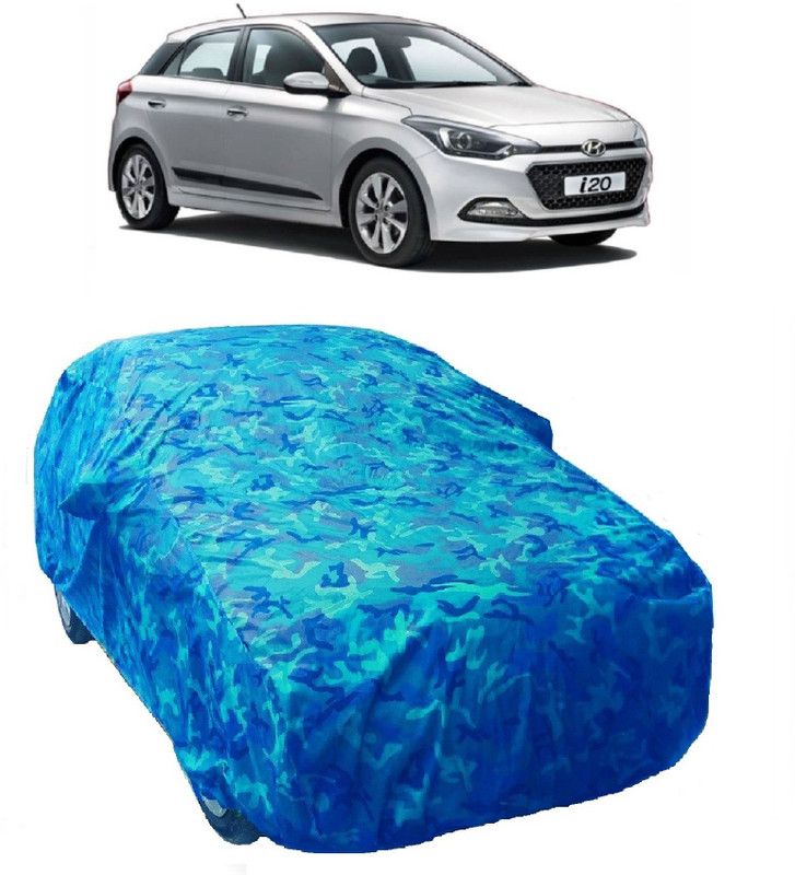 Gargi Traders Car Cover For Hyundai i20 (With Mirror Pockets)  (Blue)