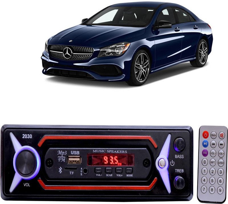 JBRIDERZ JB-2030 Red BLUETOOTH/USB/SD/AUX/FM/MP3 Car Stereo ( Single Din) E-376 Car Stereo  (Single Din)