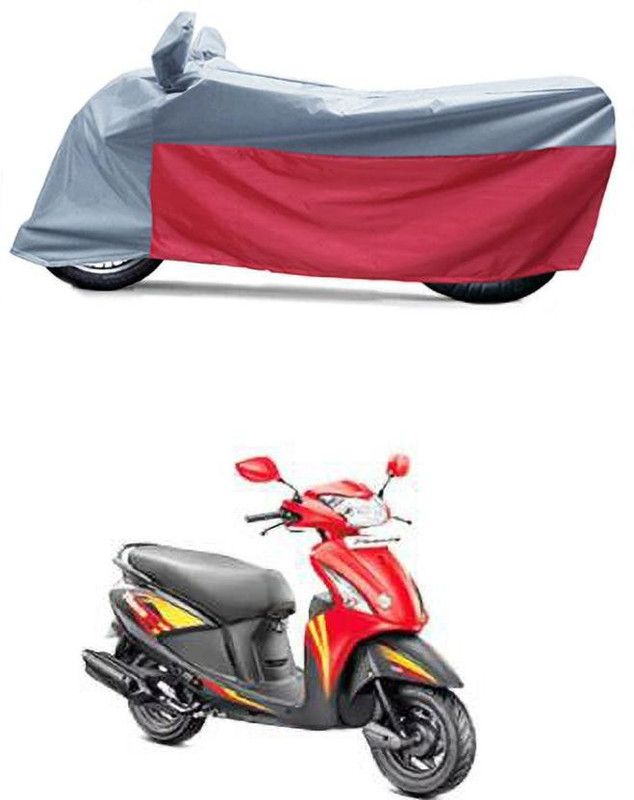 BikenWear Waterproof Two Wheeler Cover for Hero  (Kine, Grey, Red)