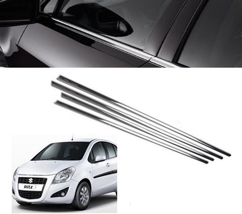 After cars Premium Car Window Lower Garnish 34 Chrome Maruti Ritz Side Garnish