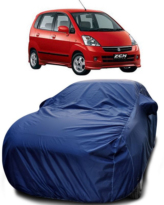 CoNNexXxionS Car Cover For Maruti Suzuki Zen (With Mirror Pockets)  (Blue)