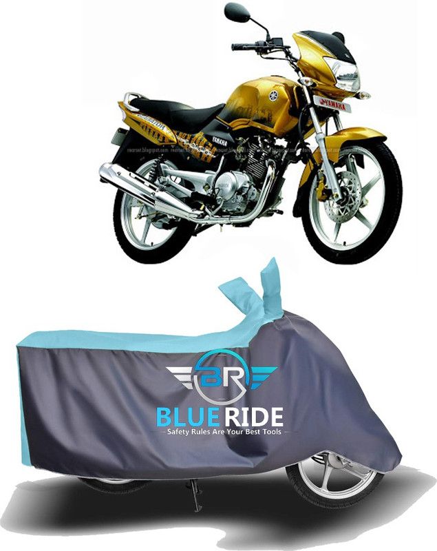 BLUERIDE Two Wheeler Cover for Yamaha  (Gladiator Graffitti, Blue, Grey)