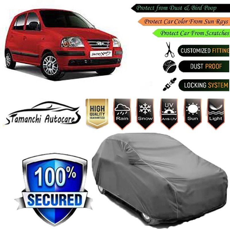 Tamanchi Autocare Car Cover For Hyundai Santro Xing  (Grey)