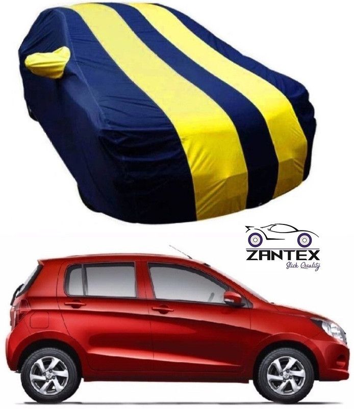 ZANTEX Car Cover For Maruti Suzuki Celerio (With Mirror Pockets)  (Blue, Yellow)