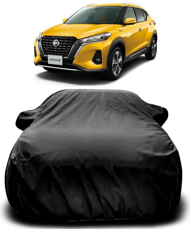 Genipap Car Cover For Nissan Kicks (With Mirror Pockets)  (Black)